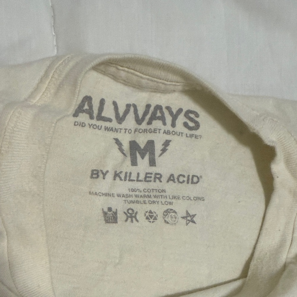Alvvays by Killer Acid Graphic Cream T-Shirt - Picture 11 of 11